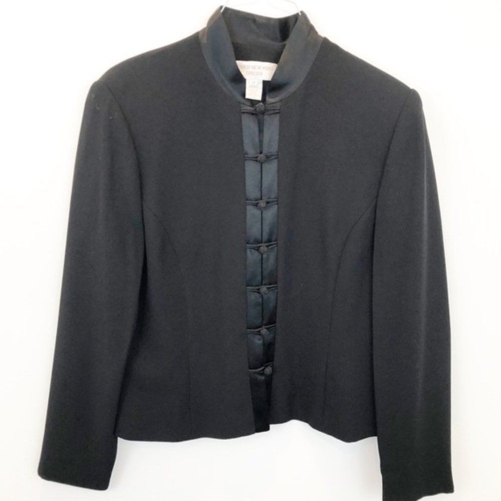 Jones New York Oriental Mandarin Collar Jacket